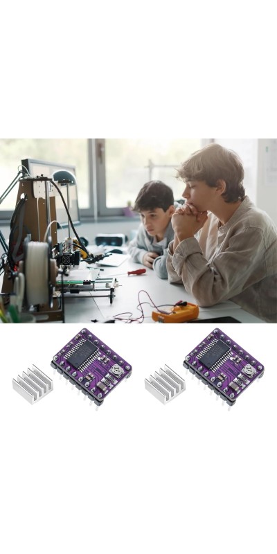 1PCS DRV8825 Stepper Motor Driver Module, DRV8825 Module A4988 for 3D Printer RepRap 4 RAMPS1.4 StepStick with Heat Sink
