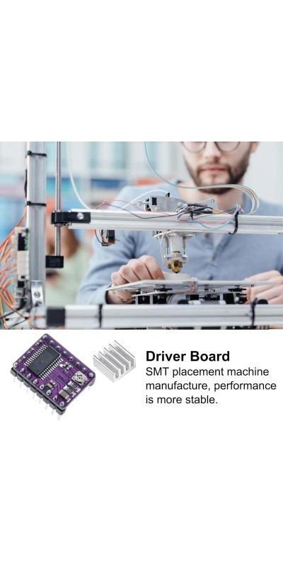 1PCS DRV8825 Stepper Motor Driver Module, DRV8825 Module A4988 for 3D Printer RepRap 4 RAMPS1.4 StepStick with Heat Sink