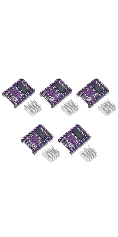 1PCS DRV8825 Stepper Motor Driver Module, DRV8825 Module A4988 for 3D Printer RepRap 4 RAMPS1.4 StepStick with Heat Sink