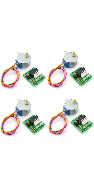 28BYJ-48 ULN2003 5V Stepper Motor and Driver Board kit Compatible with Arduino Raspberry Pi (3 Pcs)