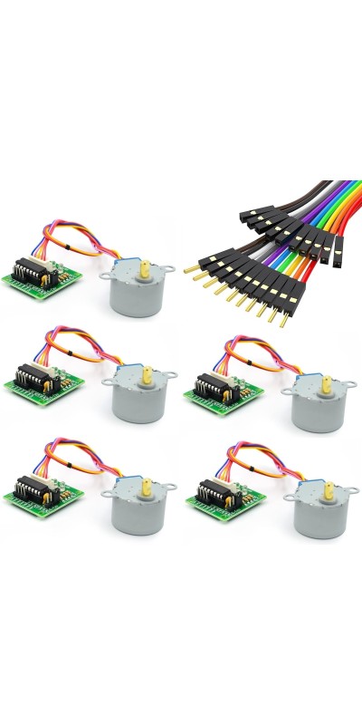 28BYJ-48 ULN2003 5V Stepper Motor and Driver Board kit Compatible with Arduino Raspberry Pi (3 Pcs)