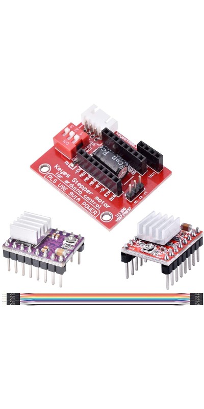 Control Extension Shield Board 3D Printer Stepper Motor Driver with A4988 DRV8825 Dupont Cable,for 3D Printer Accessories
