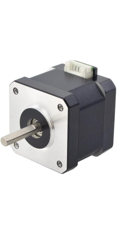 Nema 17 Stepper Motor Bipolar 1.5A 42Ncm 42x42x38mm 1.8deg 4 Wires with 1m Cable and Connector (1 Pack)