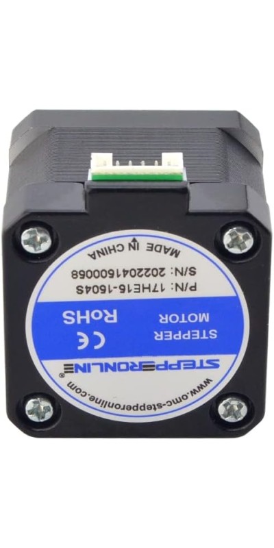 Nema 17 Stepper Motor Bipolar 1.5A 42Ncm 42x42x38mm 1.8deg 4 Wires with 1m Cable and Connector (1 Pack)
