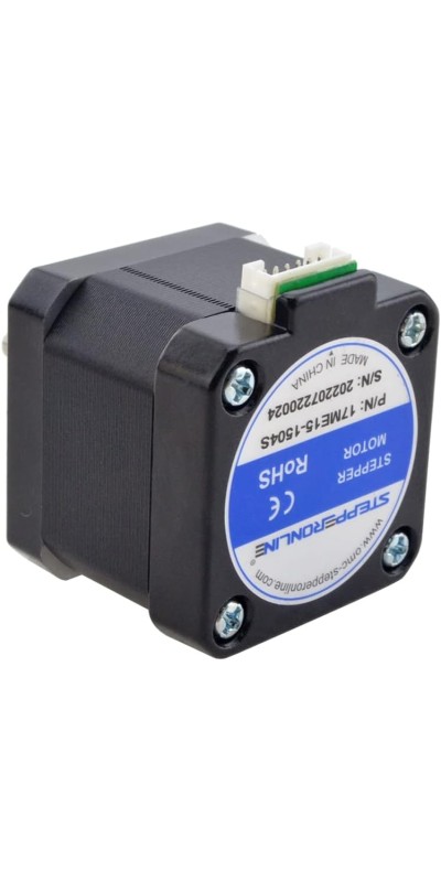Nema 17 Stepper Motor Bipolar 1.5A 42Ncm 42x42x38mm 1.8deg 4 Wires with 1m Cable and Connector (1 Pack)