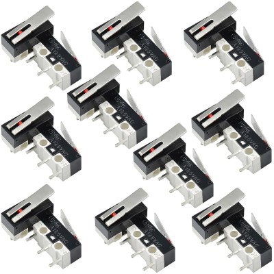 30 Pack 3D Printer Endstop Limit Switch with Hinge Lever Arm Push Button End Stop Momentary Micro Switches 3 Pin 1A 125V AC SPDT NO NC for Arduino Mouse