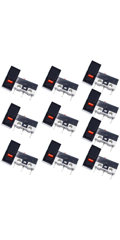 30 Pack 3D Printer Endstop Limit Switch with Hinge Lever Arm Push Button End Stop Momentary Micro Switches 3 Pin 1A 125V AC SPDT NO NC for Arduino Mouse