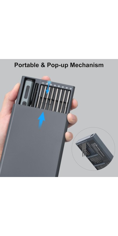 Mini Electric Screwdriver Set, 70 in 1 Small Electric Screwdriver Cordless - 64 S2 Preicison Bits, 5 Torque Settings, 4 LED Lights, Mini Power Screwdriver Repair Tool Kit for PC RC Electronic