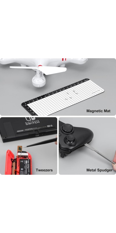 Mini Electric Screwdriver Set, 70 in 1 Small Electric Screwdriver Cordless - 64 S2 Preicison Bits, 5 Torque Settings, 4 LED Lights, Mini Power Screwdriver Repair Tool Kit for PC RC Electronic