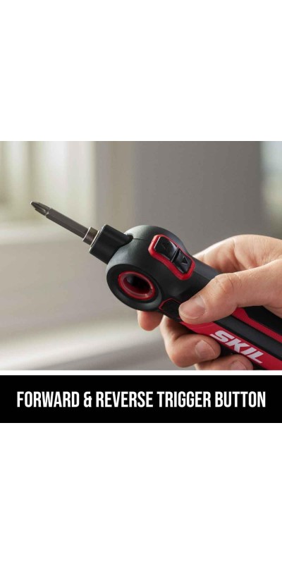 Twist 2.0 Rechargeable 4V Screwdriver with Pivoting Head, Torque Setting, USB-C Charging Cable & 2PC Bit Set-SD5619-01