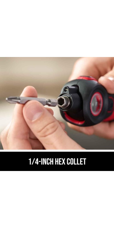Twist 2.0 Rechargeable 4V Screwdriver with Pivoting Head, Torque Setting, USB-C Charging Cable & 2PC Bit Set-SD5619-01