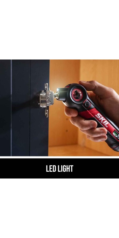 Twist 2.0 Rechargeable 4V Screwdriver with Pivoting Head, Torque Setting, USB-C Charging Cable & 2PC Bit Set-SD5619-01