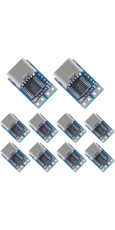 10pcs USB-C PD 9V DC Fixed Voltage Power Trigger Module 5A Type-C Female Input