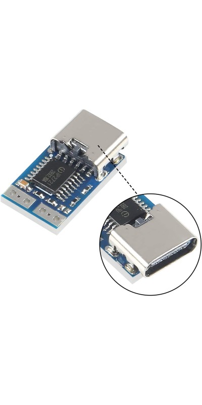 10pcs USB-C PD 9V DC Fixed Voltage Power Trigger Module 5A Type-C Female Input