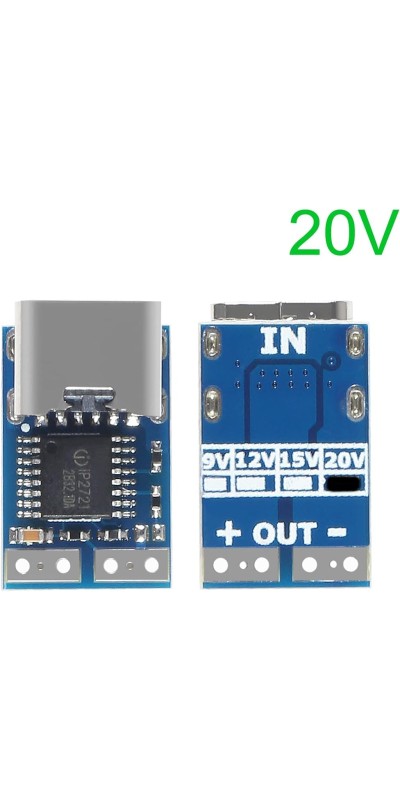 10pcs USB-C PD 9V DC Fixed Voltage Power Trigger Module 5A Type-C Female Input