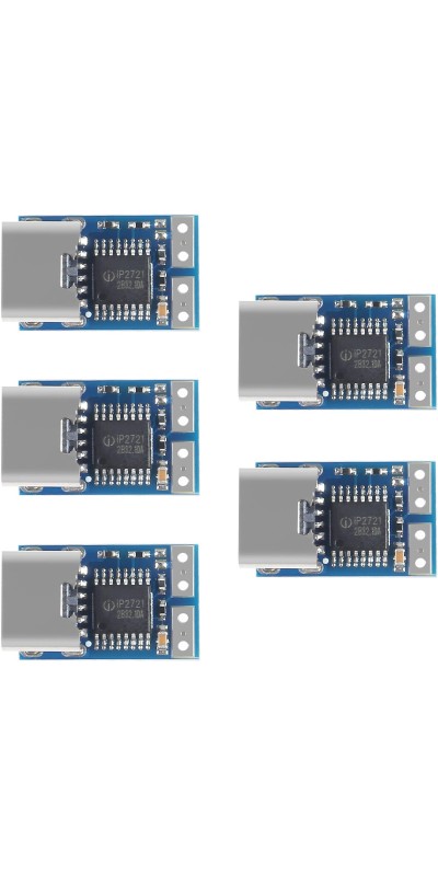 10pcs USB-C PD 9V DC Fixed Voltage Power Trigger Module 5A Type-C Female Input