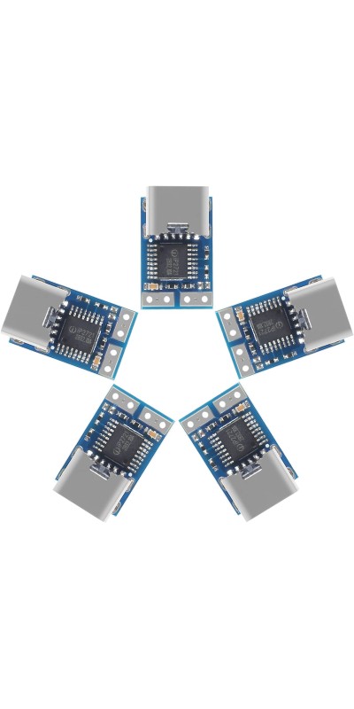 10pcs USB-C PD 9V DC Fixed Voltage Power Trigger Module 5A Type-C Female Input
