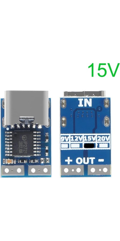 10pcs USB-C PD 9V DC Fixed Voltage Power Trigger Module 5A Type-C Female Input