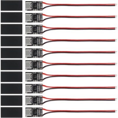 10PCS Type-C PD3.0 QC Trigger Board USB-C PD QC 5V 9V 12V 15V 20V DC Fixed Voltage Power Trigger Module 5A with QC Trigger Housing for Household Electronics