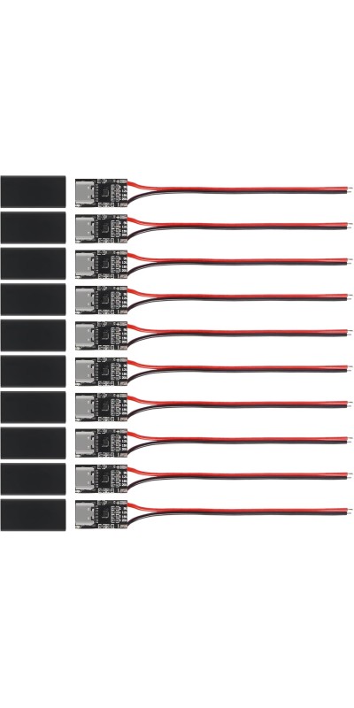 10PCS Type-C PD3.0 QC Trigger Board USB-C PD QC 5V 9V 12V 15V 20V DC Fixed Voltage Power Trigger Module 5A with QC Trigger Housing for Household Electronics
