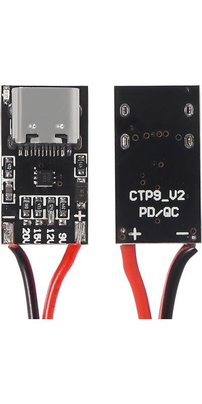 10PCS Type-C PD3.0 QC Trigger Board USB-C PD QC 5V 9V 12V 15V 20V DC Fixed Voltage Power Trigger Module 5A with QC Trigger Housing for Household Electronics
