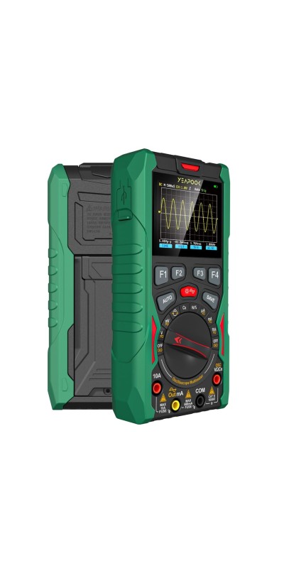 3 in 1 Handheld Digital Oscilloscope Multimeter Portable Oscilloscopes, 12MHz Bandwidth, 50MSa/s Sampling Rate with Multimeter and Signal Generator (YP101A)