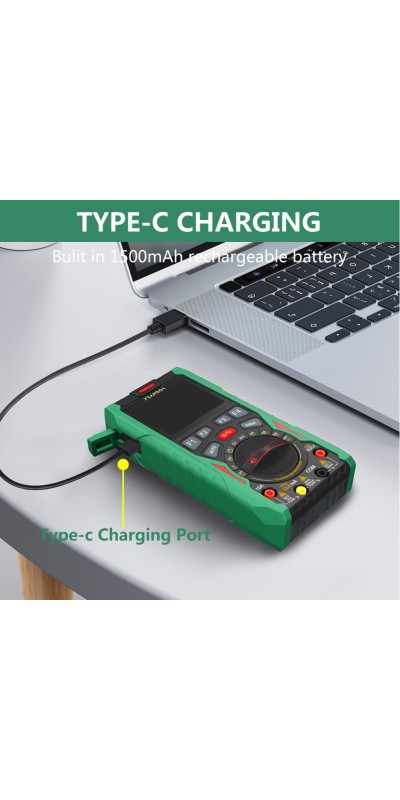 3 in 1 Handheld Digital Oscilloscope Multimeter Portable Oscilloscopes, 12MHz Bandwidth, 50MSa/s Sampling Rate with Multimeter and Signal Generator (YP101A)