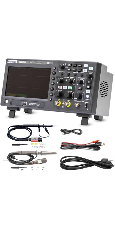 DSO2C10 Digital Storage Oscilloscope 100MHz Bandwidth 2CH Dual Channel 1GSa/s 8M Memory Depth with High Voltage Probre