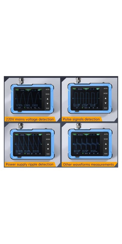 Digital 2 in 1 Oscilloscope Portable 48MS/s 10MHz Bandwidth Electronic Repair Tool(DSO153 High)