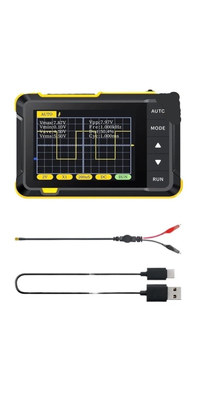 Digital 2 in 1 Oscilloscope Portable 48MS/s 10MHz Bandwidth Electronic Repair Tool(DSO153 High)