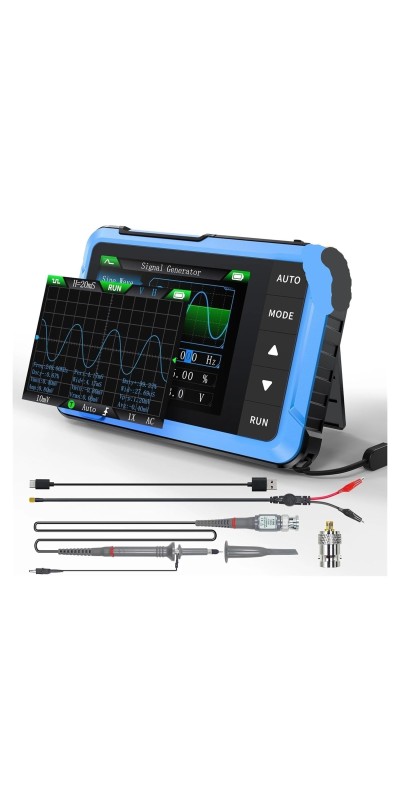 Digital 2 in 1 Oscilloscope Portable 48MS/s 10MHz Bandwidth Electronic Repair Tool(DSO153 High)