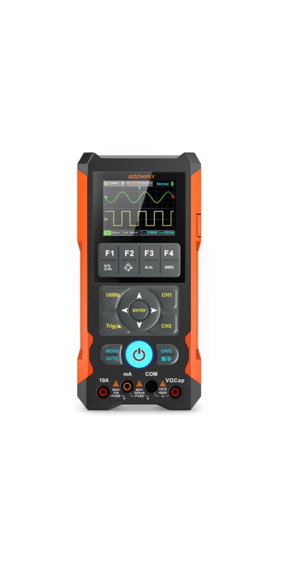 Oscilloscope Multimeter, GOCHIFIX 2 in 1 Portable Digital Oscilloscope Multimeter 10Mhz Bandwidth, 50MSa/s Sampling Rate, 6000 Counts, Automotive Multimeter Oscilloscope