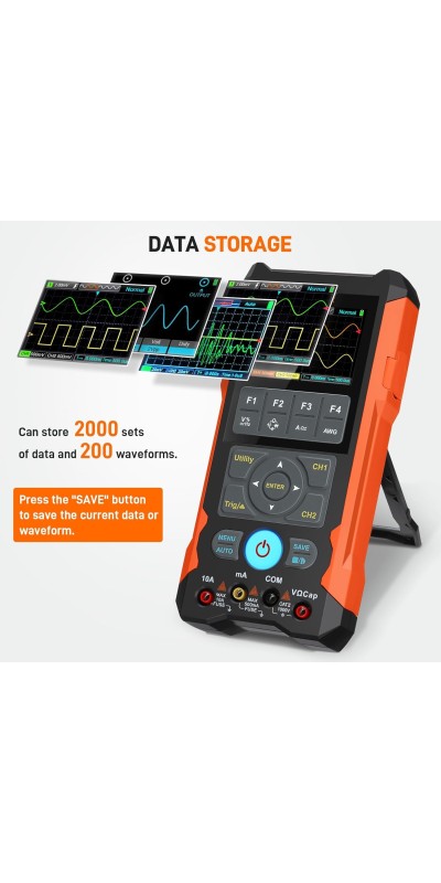 Oscilloscope Multimeter, GOCHIFIX 2 in 1 Portable Digital Oscilloscope Multimeter 10Mhz Bandwidth, 50MSa/s Sampling Rate, 6000 Counts, Automotive Multimeter Oscilloscope