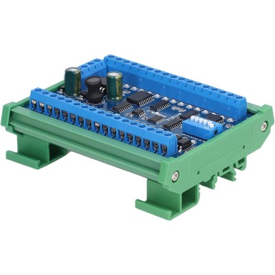 16 Input 16 Output Expansion Board RS485 16 Channel Remote Control Switch Module DC 6.5 to 30V PLC IO Module for Smart Home