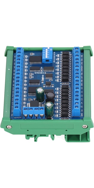 16 Input 16 Output Expansion Board RS485 16 Channel Remote Control Switch Module DC 6.5 to 30V PLC IO Module for Smart Home