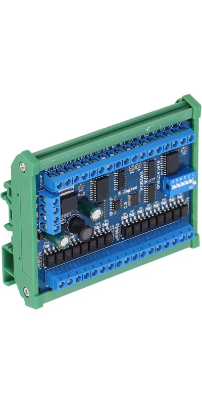16 Input 16 Output Expansion Board RS485 16 Channel Remote Control Switch Module DC 6.5 to 30V PLC IO Module for Smart Home