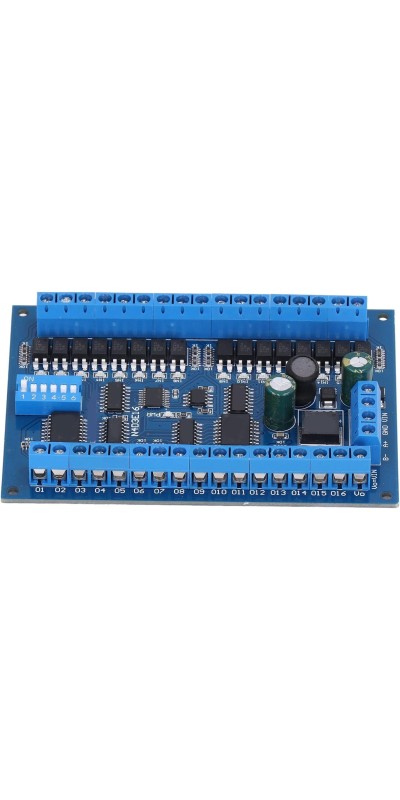 16 Input 16 Output Expansion Board RS485 16 Channel Remote Control Switch Module DC 6.5 to 30V PLC IO Module for Smart Home
