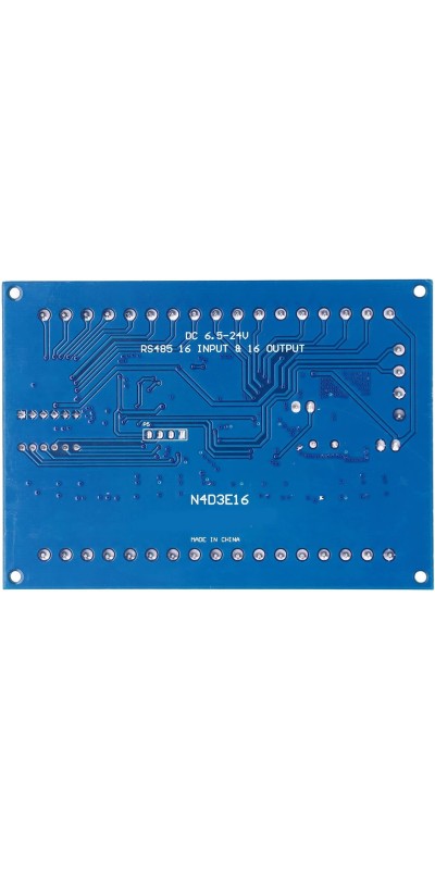 16 Input 16 Output Expansion Board RS485 16 Channel Remote Control Switch Module DC 6.5 to 30V PLC IO Module for Smart Home
