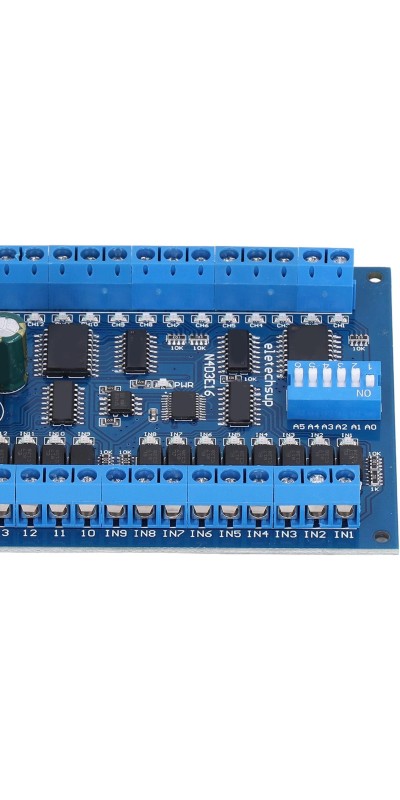 16 Input 16 Output Expansion Board RS485 16 Channel Remote Control Switch Module DC 6.5 to 30V PLC IO Module for Smart Home