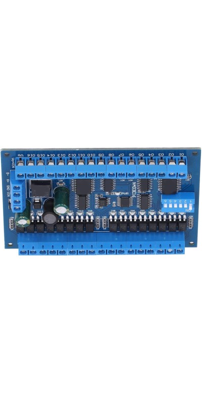 16 Input 16 Output Expansion Board RS485 16 Channel Remote Control Switch Module DC 6.5 to 30V PLC IO Module for Smart Home