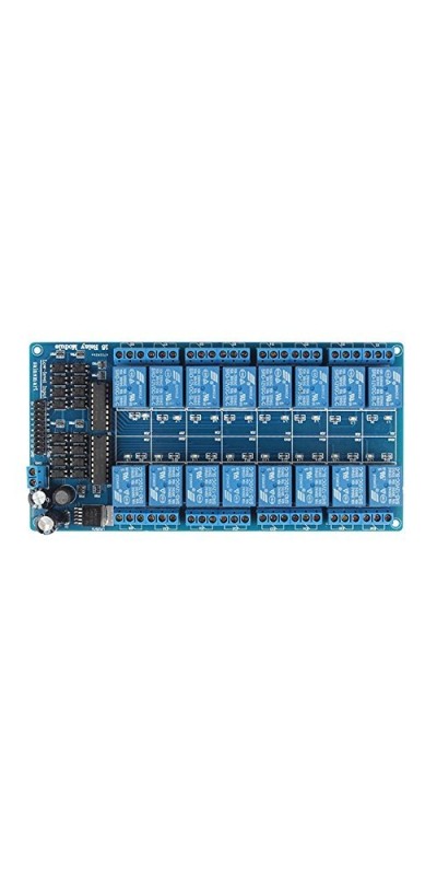 5V 16-Channel Relay Interface Board Module Optocoupler LED LM2576 Power for Arduino DIY Kit PiC ARM AVR (2pcs)
