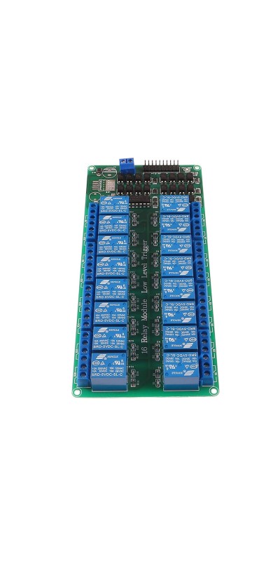 5V 16-Channel Relay Interface Board Module Optocoupler LED LM2576 Power for Arduino DIY Kit PiC ARM AVR (2pcs)