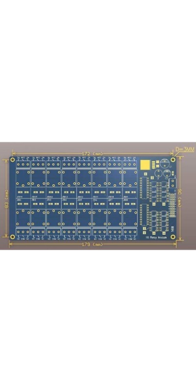 5V 16-Channel Relay Interface Board Module Optocoupler LED LM2576 Power for Arduino DIY Kit PiC ARM AVR (2pcs)