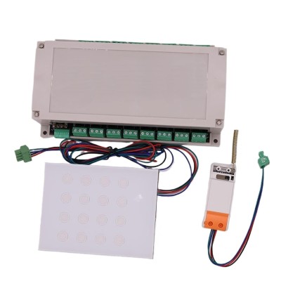 1pcs Din Relay Board Remote Control 16 Channels Output Module Touch Version Relay Controller(12VDC version)