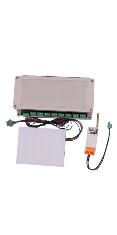 1pcs Din Relay Board Remote Control 16 Channels Output Module Touch Version Relay Controller(12VDC version)