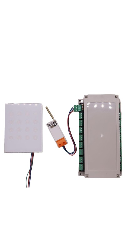 1pcs Din Relay Board Remote Control 16 Channels Output Module Touch Version Relay Controller(12VDC version)