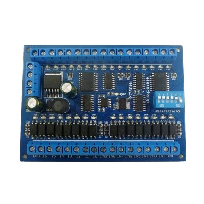DC 12V 24V 16 Input 16 Output RS485 Remote Control Switch PLC IO Expansion Board 03 06 16 Modbus RTU Module (no Shell)