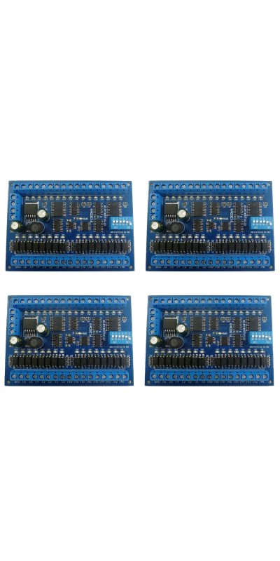 DC 12V 24V 16 Input 16 Output RS485 Remote Control Switch PLC IO Expansion Board 03 06 16 Modbus RTU Module (no Shell)