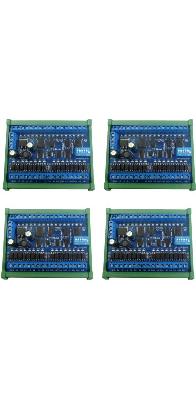 DC 12V 24V 16 Input 16 Output RS485 Remote Control Switch PLC IO Expansion Board 03 06 16 Modbus RTU Module (no Shell)