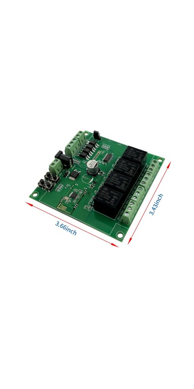 4 Channels Bluetooth Relay Module for Remote Control Switch Compatible with iPhone and Android 4.3 (12V)